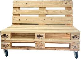 Sofá de Palet Europeo para Interior y Exterior - 2 Plazas