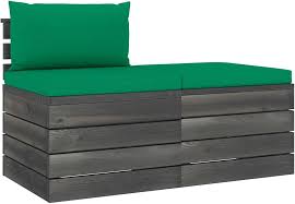 Conjunto de Muebles de Jardín de Palets con Cojines