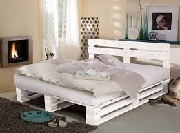 Base de Cama Matrimonial 135x200 - Canapé Blanco con Patas y Lamas de Madera