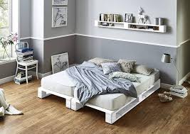 Somier y Cama Juvenil de Palets Blancos