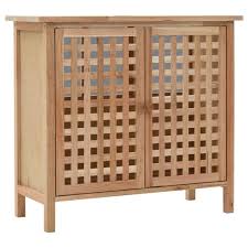 Mueble de Lavabo Tidyard con Diseño Enrejado y 2 Puertas
