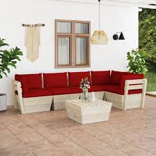 Conjunto de Jardín LAPOOH: 6 Piezas de Palets