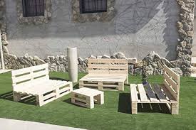 Conjunto de Sofás de Palets Europeo para Interior y Exterior
