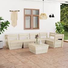 Conjunto de Muebles de Jardín ZEYUAN - 6 Piezas de Palets