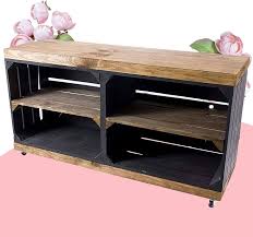 Mueble para TV Kontorei® Negro Clásico sobre Ruedas 100x30x50 cm