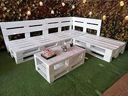 Sofá de Palets Europeos DydayaHome - Blanco