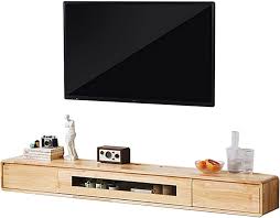 Unidad de TV Flotante de Madera Maciza